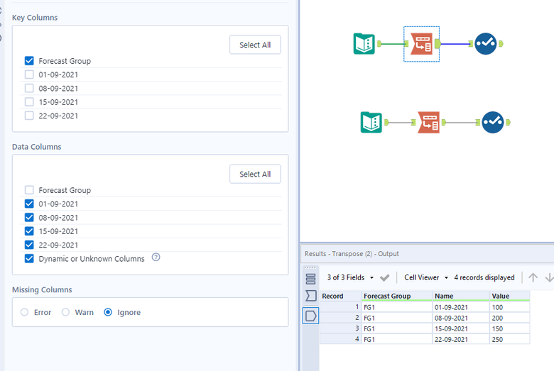 Changing date fields in header row in Alteryx Flow Alteryx Community