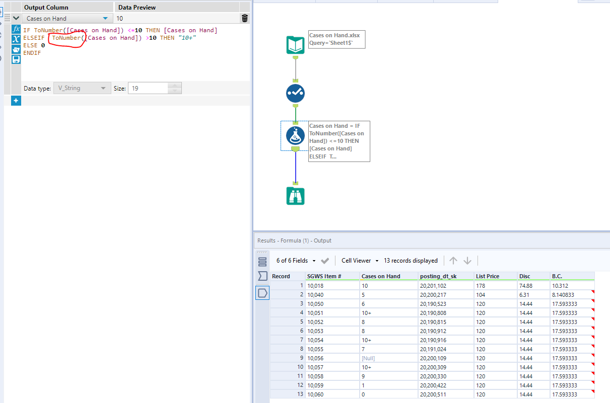 Solved: IF Statement for numbers to text - Alteryx Community