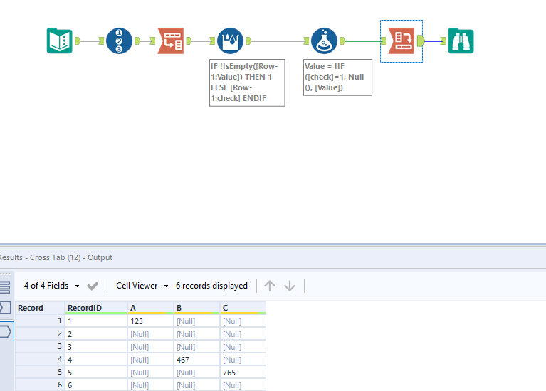 Excel First Non Null Value