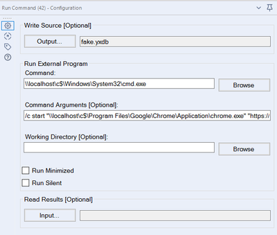 Solved: Run Command Tool - cmd.exe runs perfectly until I  - Alteryx  Community