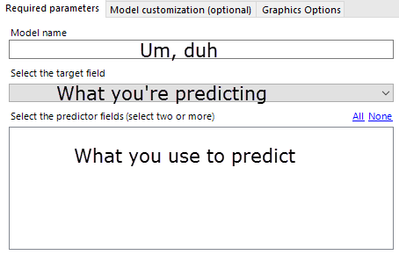 Required parameters: keeping it simple