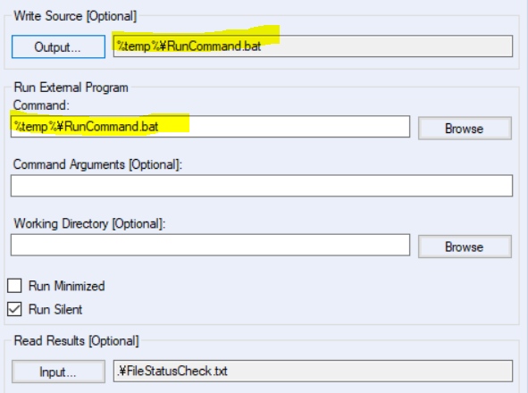 Solved: command and bat file run fine in cmd, but error in - Alteryx  Community