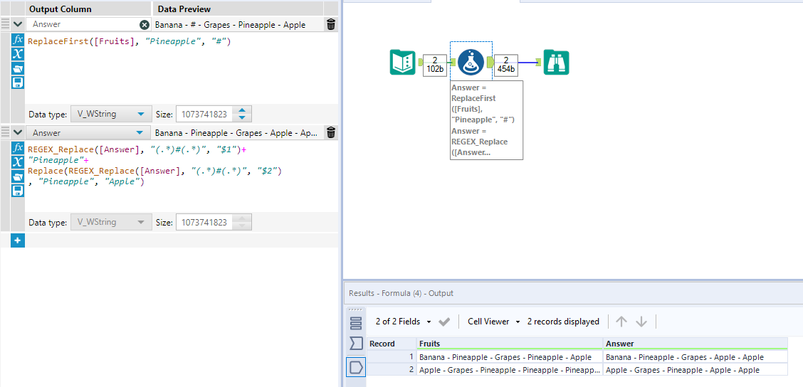 Solved Replace Every String After 1st Occurrence Alteryx Community 8105