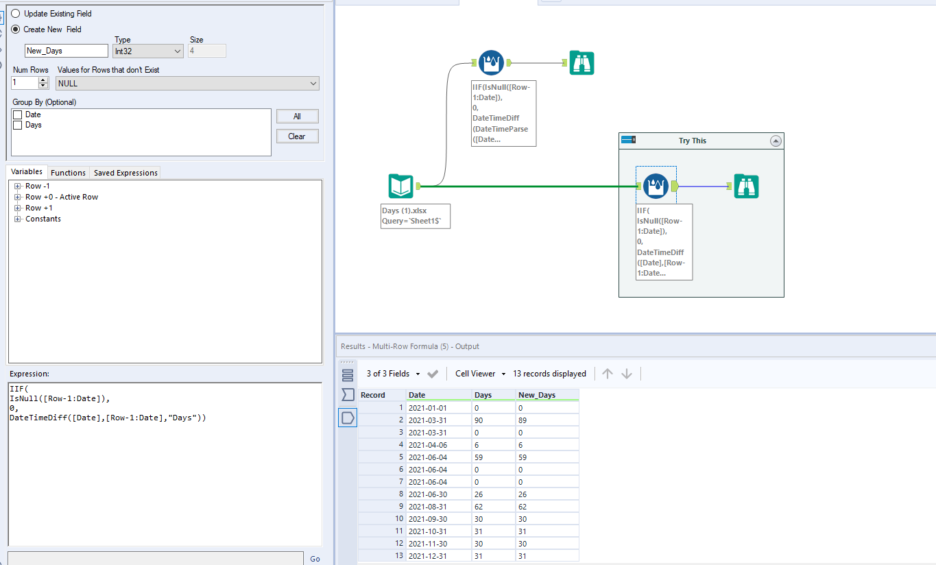 Solved Counting Days In A Row Alteryx Community