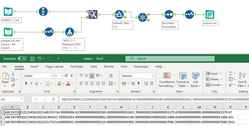 Solved How to compare a csv file and excel file to identi... Alteryx