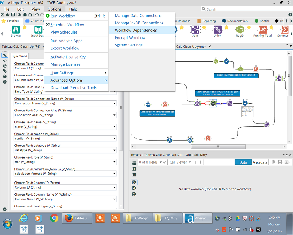 How to get to workflow dependencies