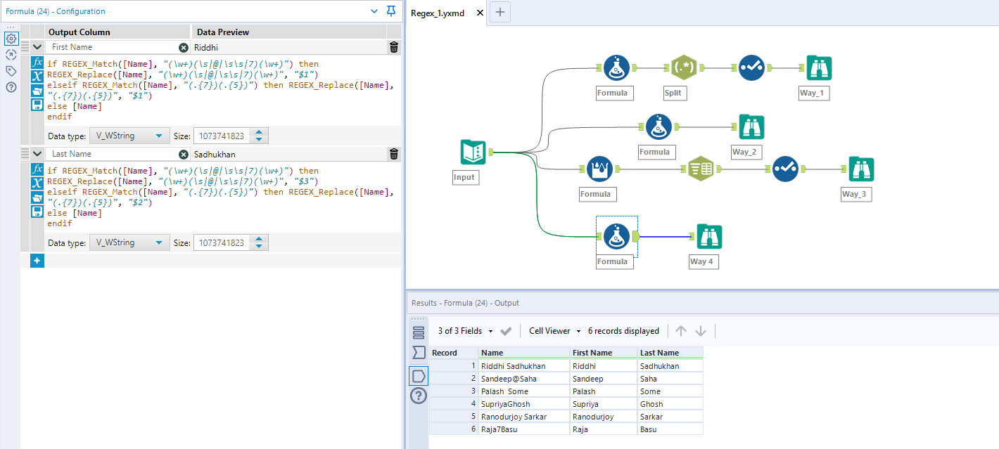 Solved Generate First and Last Name from a String field w... Alteryx