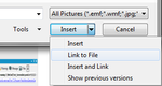 Link To File option in Powerpoint