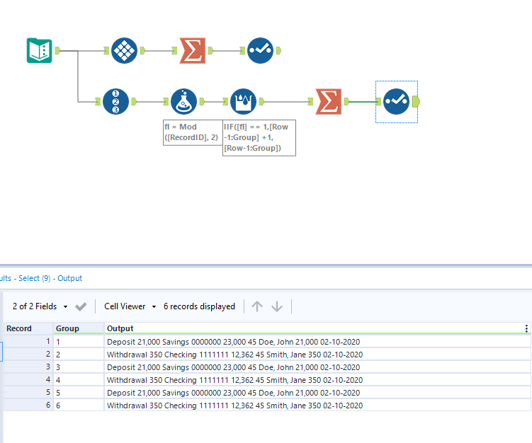 Solved: Combining two rows into one - Alteryx Community