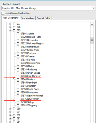 Zips are missing from Experian list