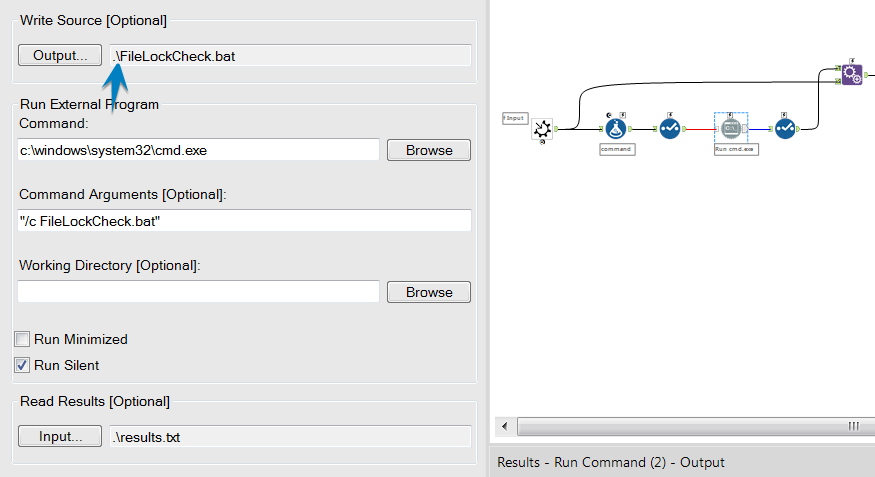 Solved: Run Command Tool - cmd.exe runs perfectly until I  - Alteryx  Community