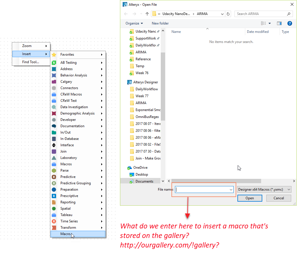 Solved How to bring a gallery macro into a canvas? Alteryx Community