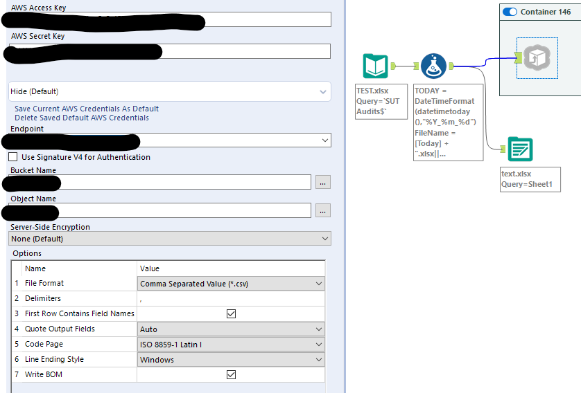 Amazon S3 naming with timestamp Alteryx Community