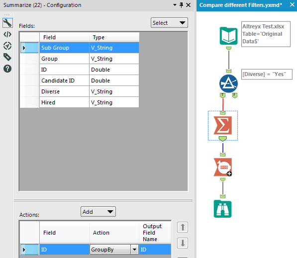 Solved Creating 2 Pivot Tables(different filters) and com... Alteryx