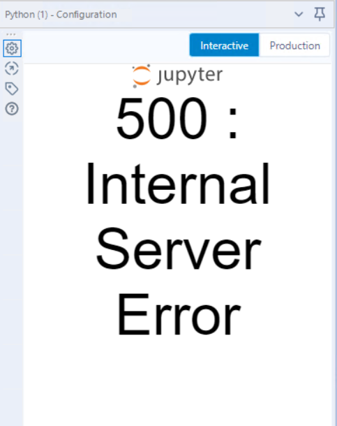 Error 500 Internal Server Error Occurs In Pyth Alteryx Community