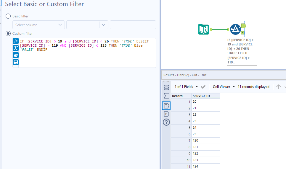 Solved: IF AND THEN ELSEIF AND THEN TRUE ELSE FALSE ENDIF ... - Alteryx ...