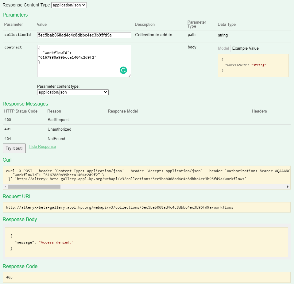 Alteryx Server v3 API endpoints