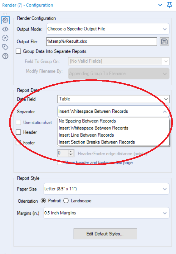How to put two tables in one single tab Alteryx Community