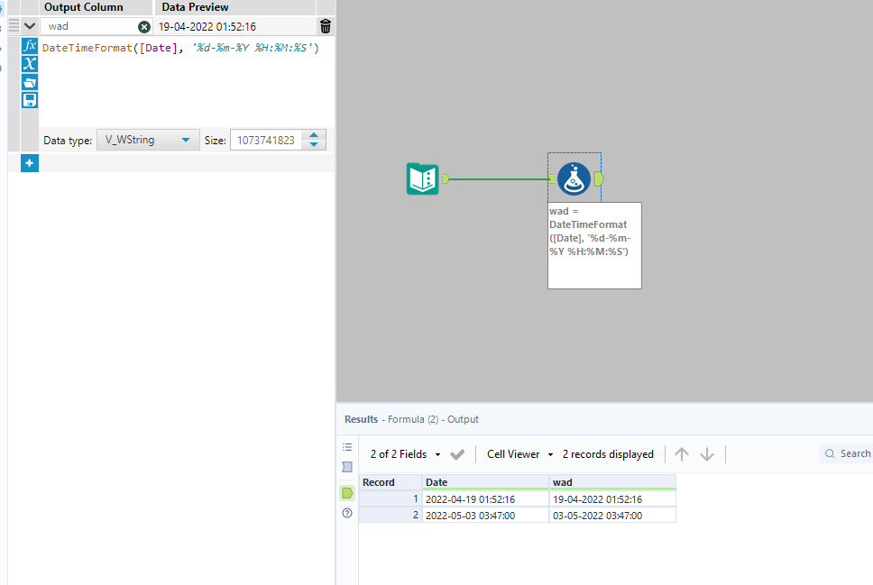 Date Time Trim Function Alteryx