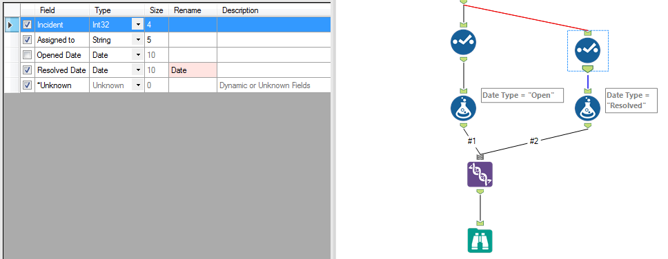 This is the other select tool's configuration along with the rest of the workflow.