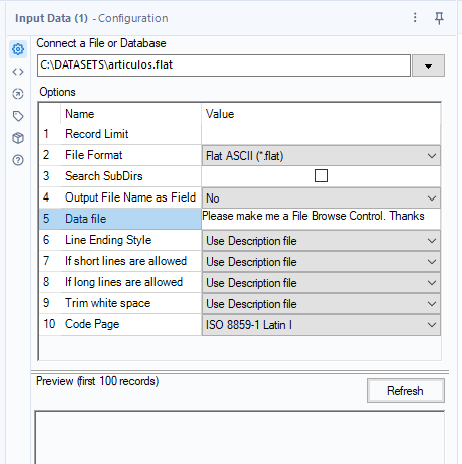 Use File Browse control for Data File selection wh... Alteryx Community