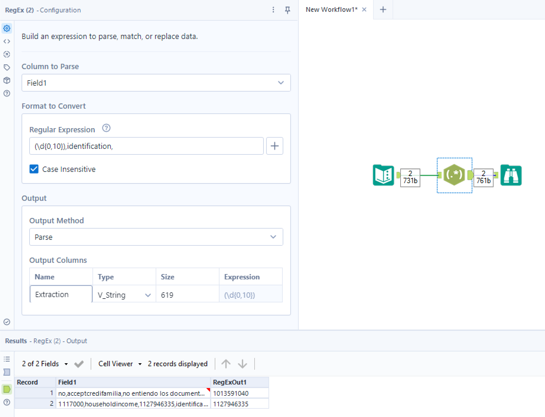 Solucionado: Encontrar caracteres antes de letras - Alteryx Community