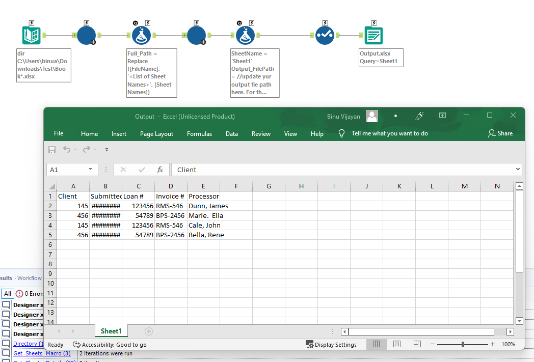 Combine Excel and Rename Sheets Alteryx Community
