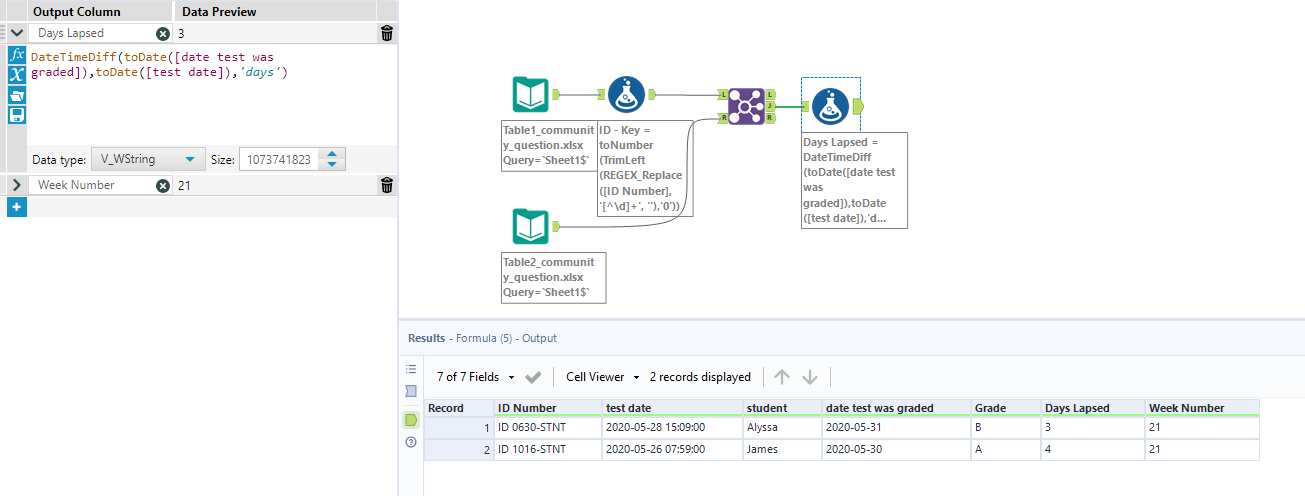 DateTime Transformation, Conversion to Week Number... - Alteryx Community