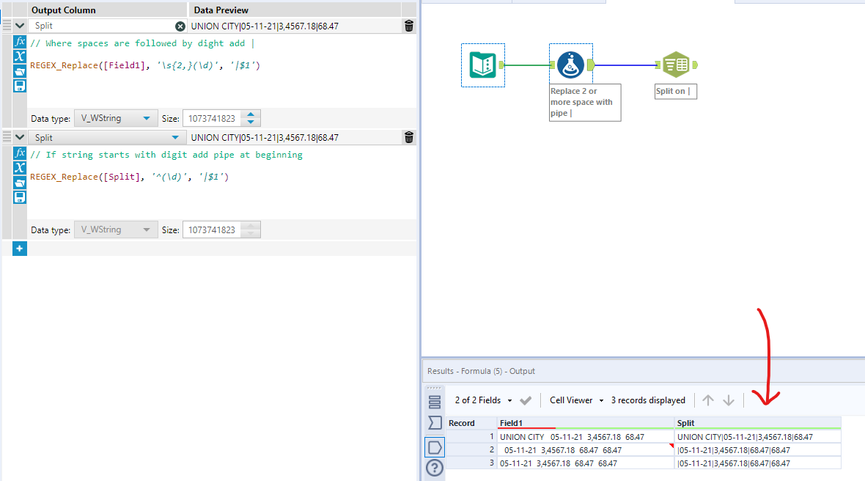 Shift Row to the Right Alteryx Community