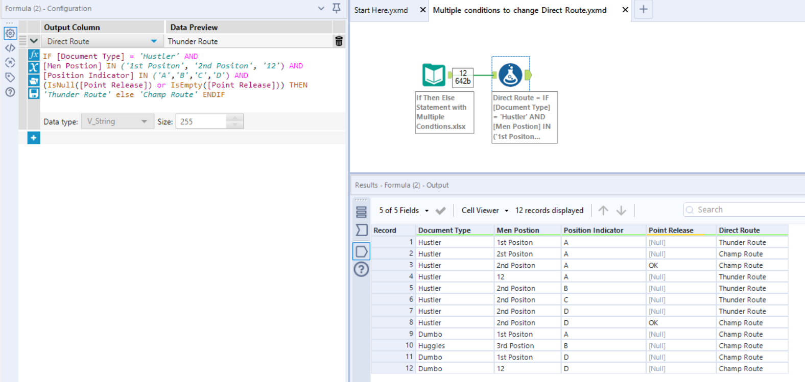 Solved If Then Else Statement With Multiple Condtions Alteryx Community 4548