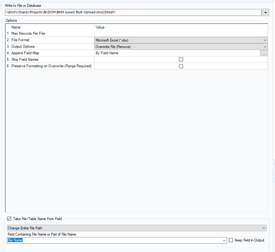 Solved Creating daily excel files Alteryx Community