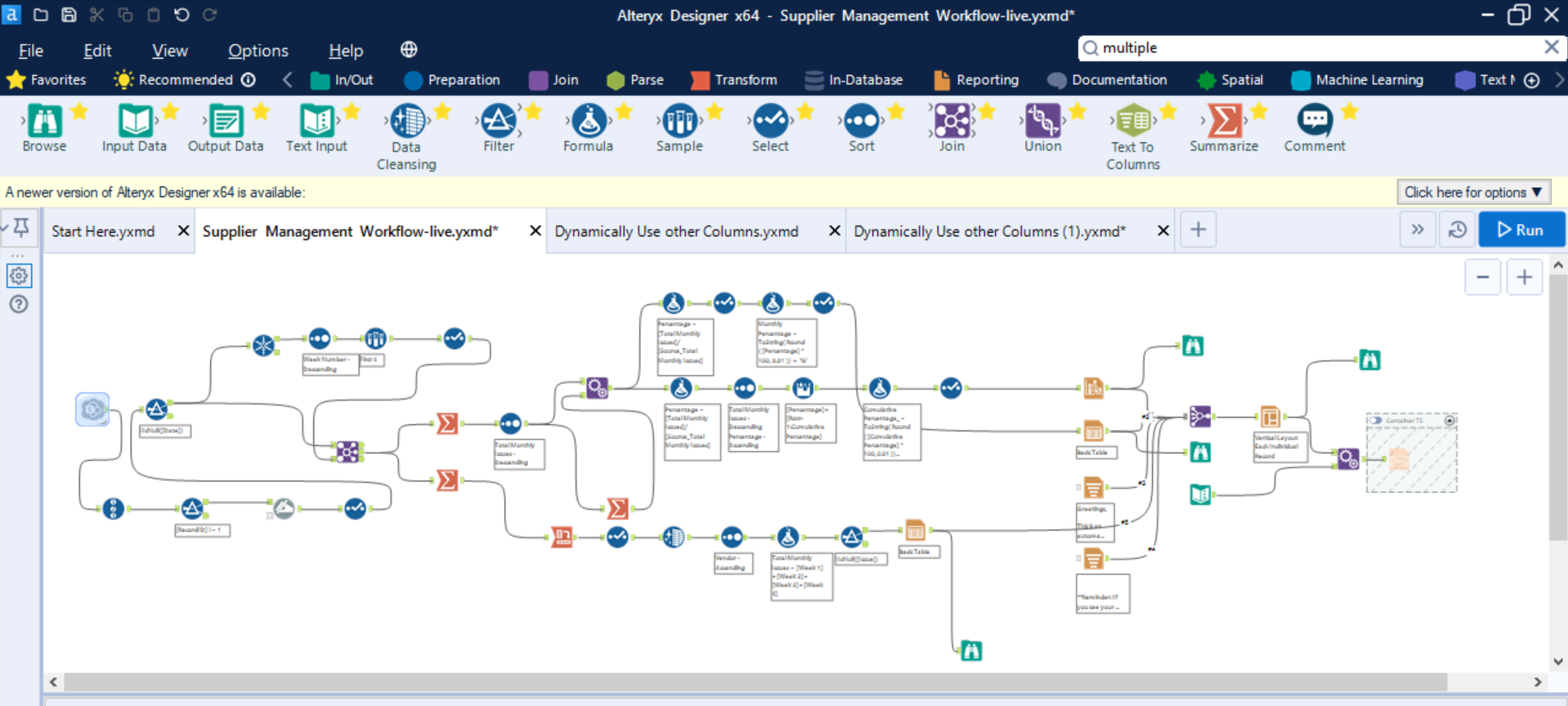 How do I set up a formula tool in Alteryx to refer... - Alteryx Community