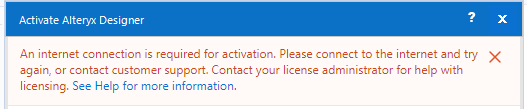 The Activation Process Failed Alteryx Community 2822