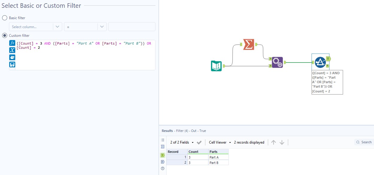 Filter multiple Values by Expression - Alteryx Community