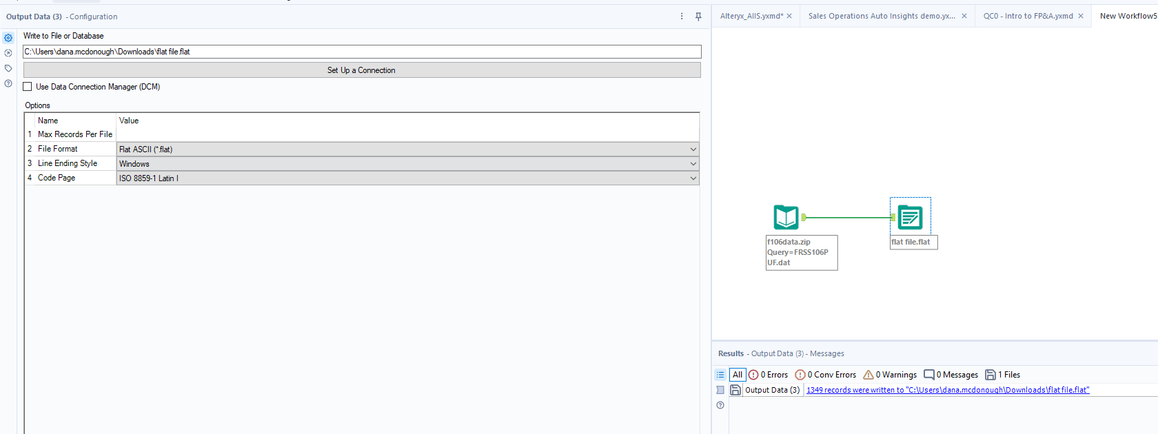 Solved Flat file saved as a zip file Alteryx Community