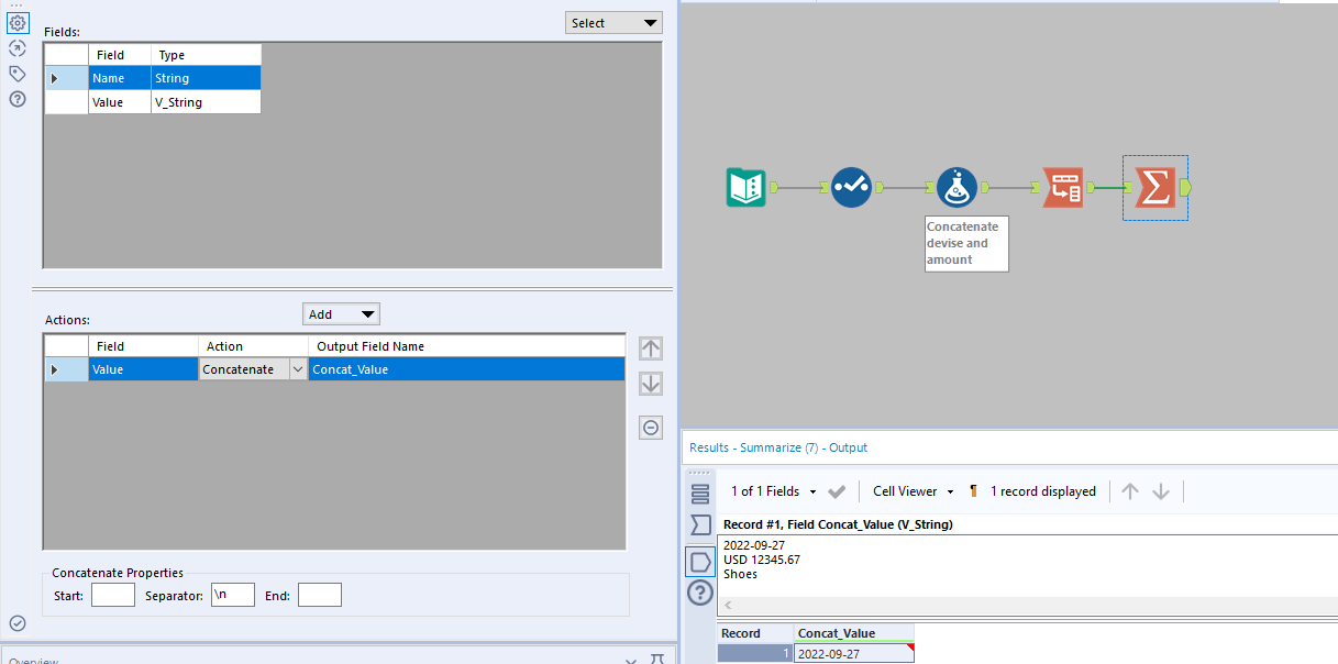 How To Combin Multi Colum Value In One Cell Alteryx Community 9825