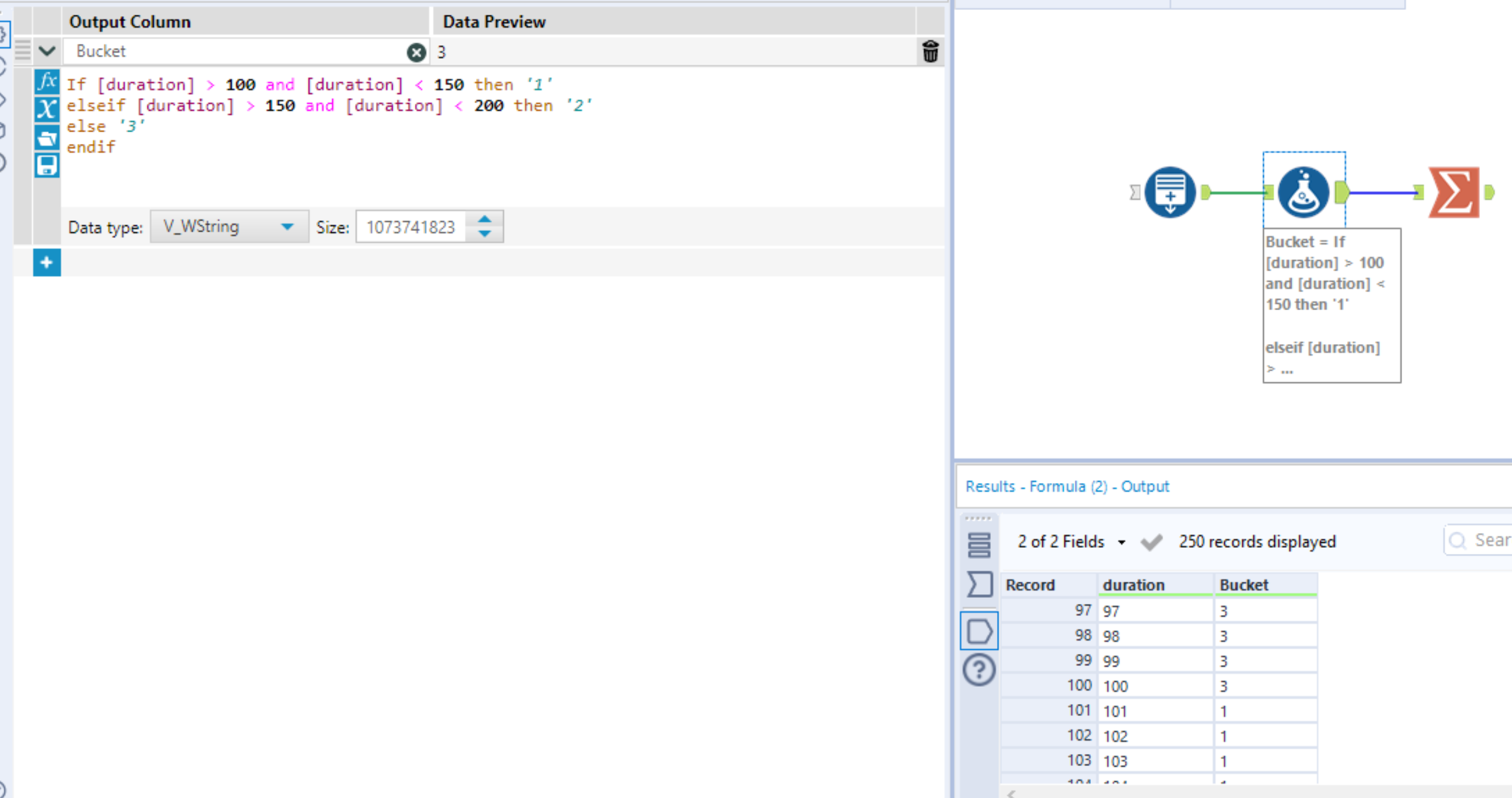 Solved Grouping Data into buckets Alteryx Community