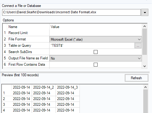 Solved Wrong Date Coming In Alteryx When Using Input Data Alteryx Community 9715