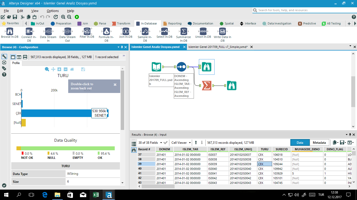 Data profiling discrepancy Alteryx Community