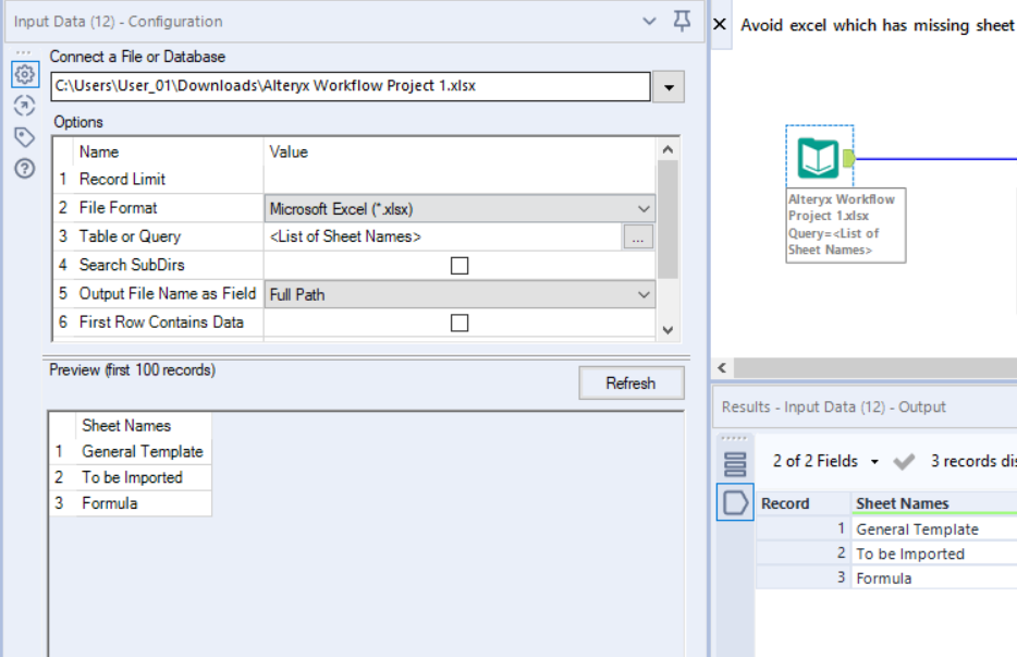Importing An Excel File With Multiple Sheets Alteryx Community 6279