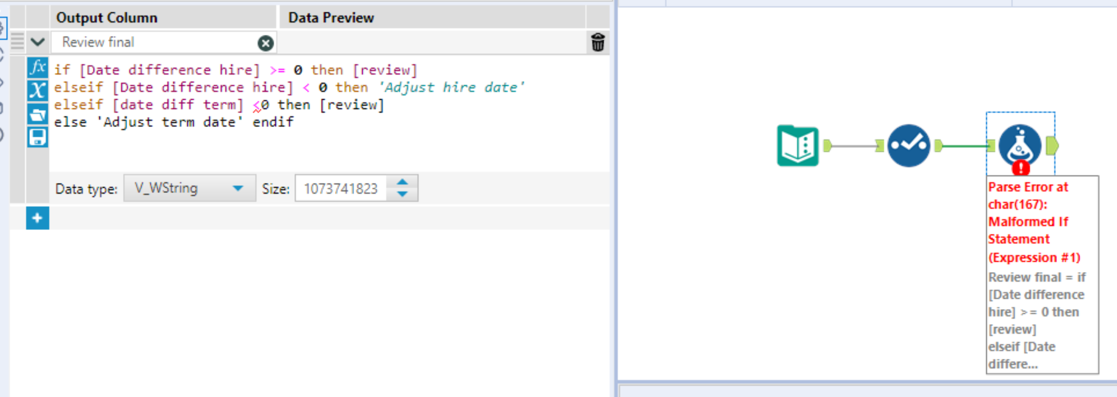 Malformed IF Statement Alteryx Community