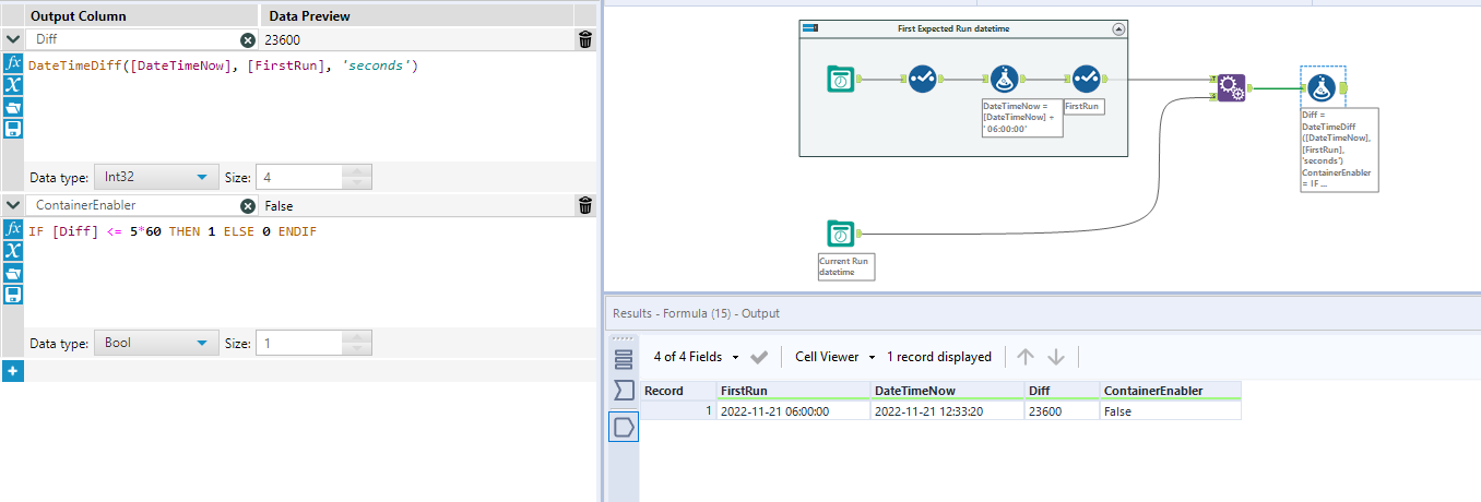 Solved: Conditional run of containers. - Alteryx Community