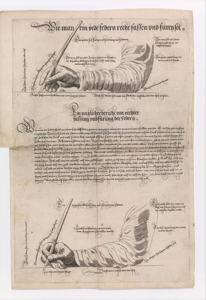 Anton Neudörffer, Schreibkunst (The Art of Writing), 1601, 1631, Publisher Paulus Kauffmann German. The Metropolitan Museum of Art