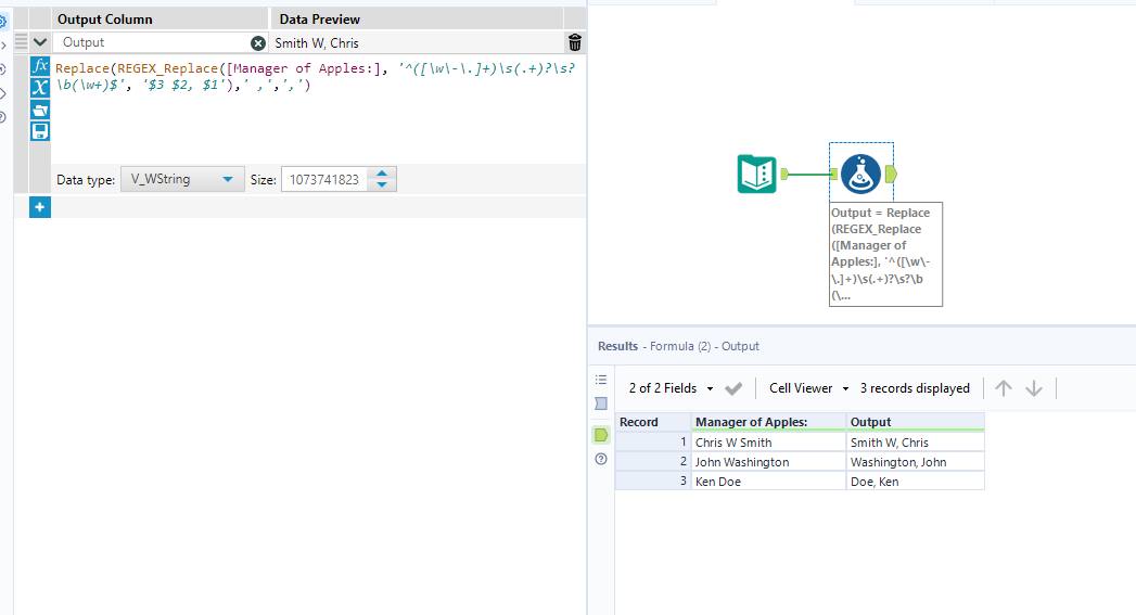 Solved: Change Last name order - Alteryx Community