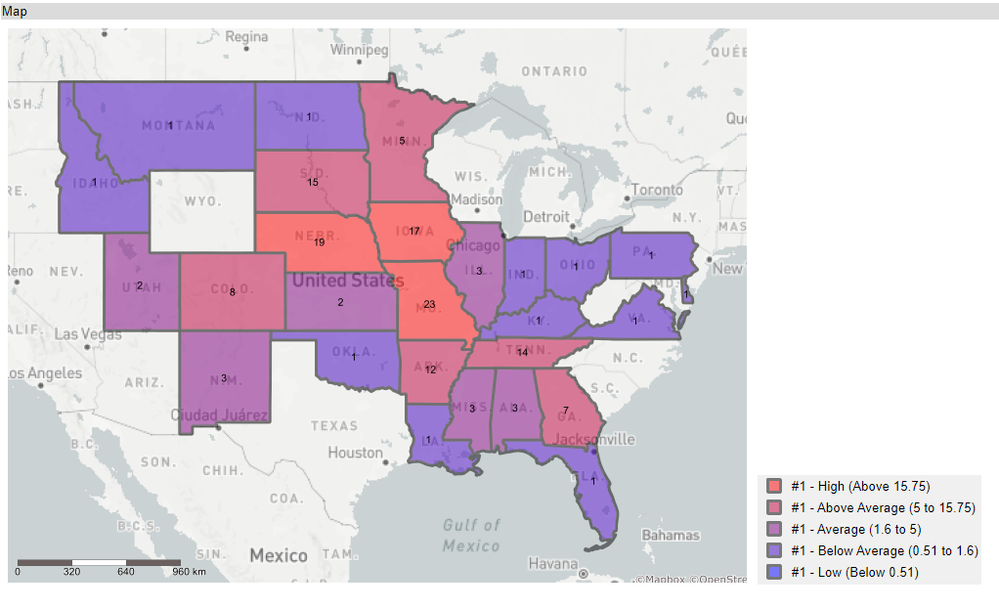 counting distinct words per state that is part of a solution