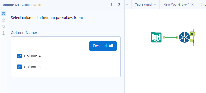Find unique values - Alteryx Community