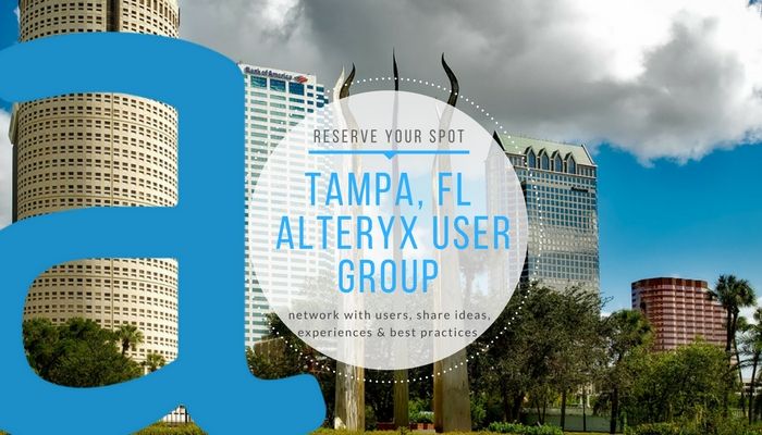 Register for the Q1 Tampa Alteryx User Group Meeting Today!