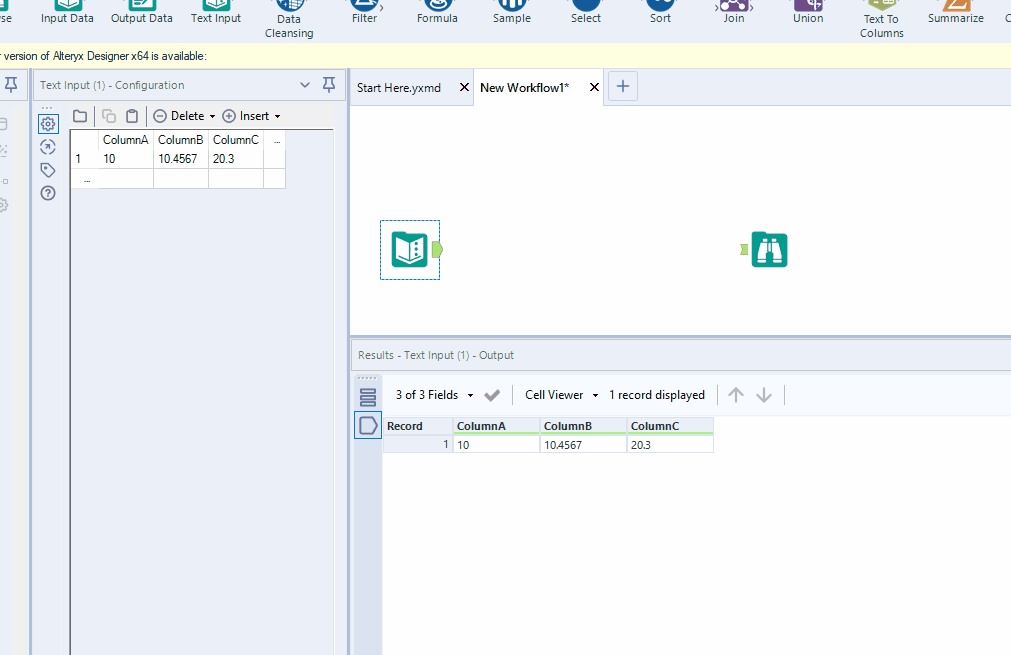 Solved Changing decimal places of multiple fields at one Alteryx