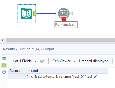 Solved: Run a batch file from Run Command tool - Alteryx Community