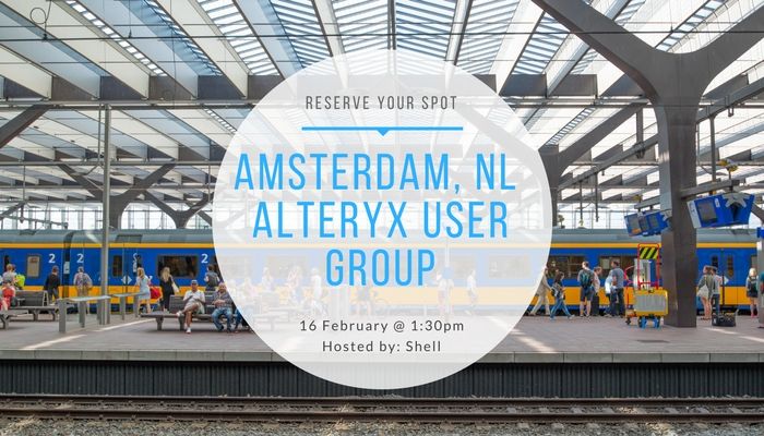 16/2 Amsterdam Alteryx User Group Meeting